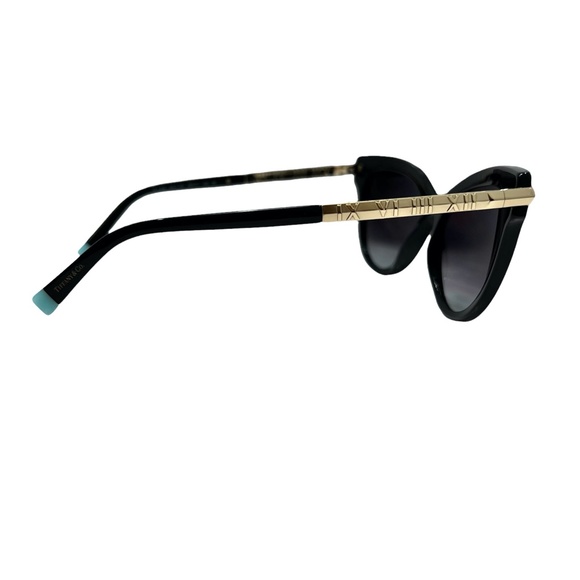 TIFFANY & CO. TF 4182 8001/3C BLACK FRAME GRAY GRADIENT LENS CAT EYE SUNGLASSES - Picture 7 of 16